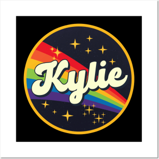 Kylie // Rainbow In Space Vintage Style Posters and Art